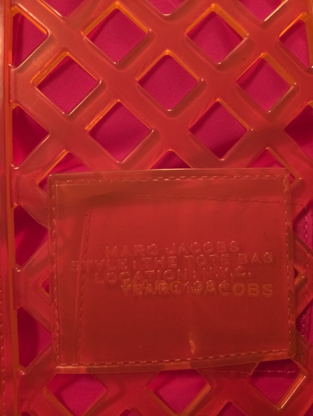 Marc Jacobs Vibrant Orange and Pink Jelly Tote NWT - Picture 10 of 13